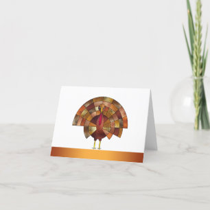 De Remerciements Elégante carte moderne Thanksgiving Day Turquie No