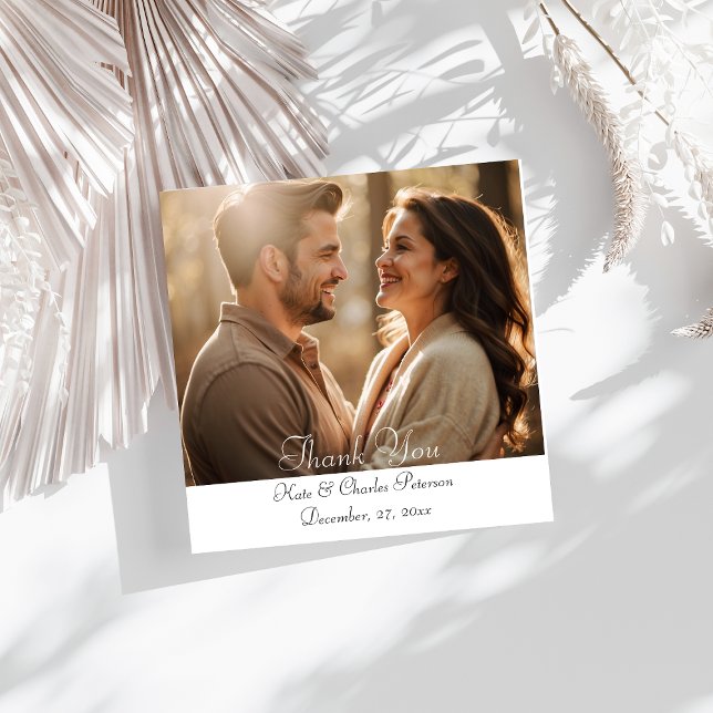 De Remerciements Elégante photo moderne personnalisée Code QR carte (Créateur téléchargé)