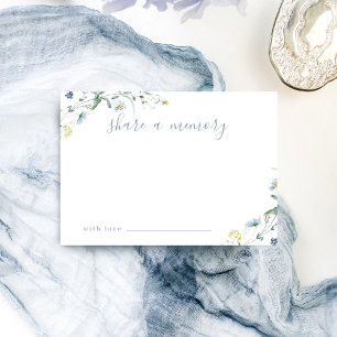 De Remerciements Fleur sauvage bleu Rustic Boho partage une carte m