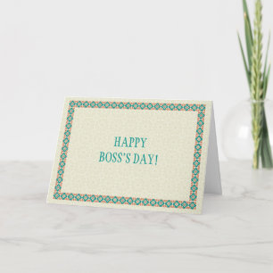 De Remerciements Frontières et Motifs 3 Carte Jour Boss