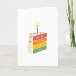 De Remerciements Gâteau d'anniversaire   Bonne carte d'anniversaire