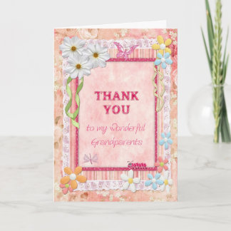 De Remerciements Grand-parents Mercis, carte d'artisanat