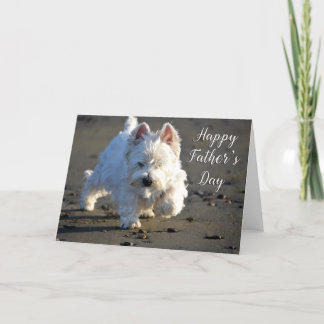 De Remerciements Happy Fête des pères BeachcombCombing Westie Carte