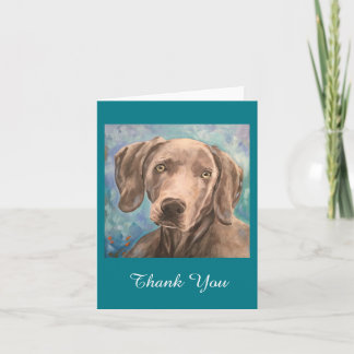 De Remerciements "Jaeger" - Weimaraner Carte pour notes