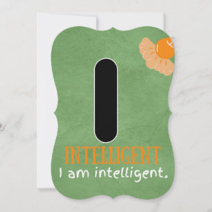 DE REMERCIEMENTS JE SUIS ALPHABET J'AFFIRME LA CARTE POUR ENFANTS