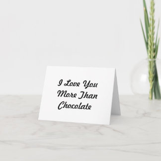 De Remerciements Je T'Aime Plus Que La Carte Chocolat