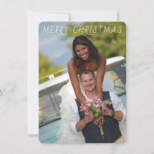 Je vous souhaite le Carte photo des Fêtes Rouge, O