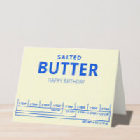 Joyeux Anniversaire Salé Beurre Carte Anniversaire