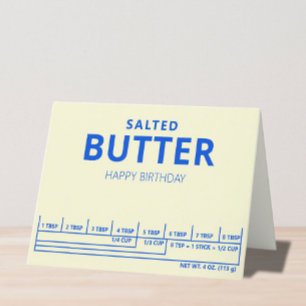 De Remerciements Joyeux Anniversaire Salé Beurre Carte Anniversaire