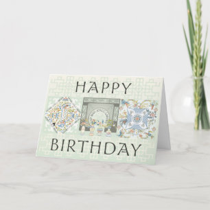 De Remerciements Ma carte d'anniversaire Mah Jongg Garden