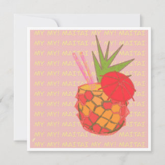 De Remerciements Ma carte My Mai Tai Note