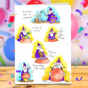 De Remerciements Magnifique Cartoon Humour Assistant Carte d'annive