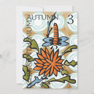 De Remerciements Mah Jongg Seasons Carte Plat Automne