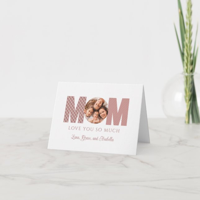 De Remerciements Maman Photo Carte Saint Valentin (Devant)