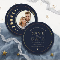 Mariage Céleste Bleu Enregistrer La Carte Date