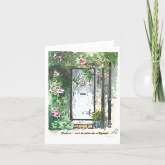 De Remerciements Matthieu 7:8 Carte pour notes..."A celui qui frapp