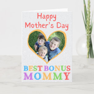 De Remerciements Meilleur Bonus Maman's Day Carte photo