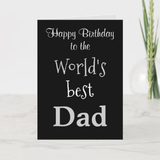 De Remerciements Monde meilleure carte d'anniversaire papa
