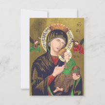 Notre-Dame du Perpétuel Secours Carte Sainte | Ave