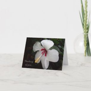 De Remerciements Penser à votre carte - fleurs