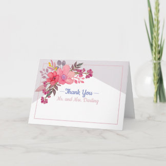 De Remerciements Pensez les roses poussiéreux avec la carte grise
