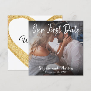 De Remerciements Photo Notre première carte amoureuse Mariage Coupl