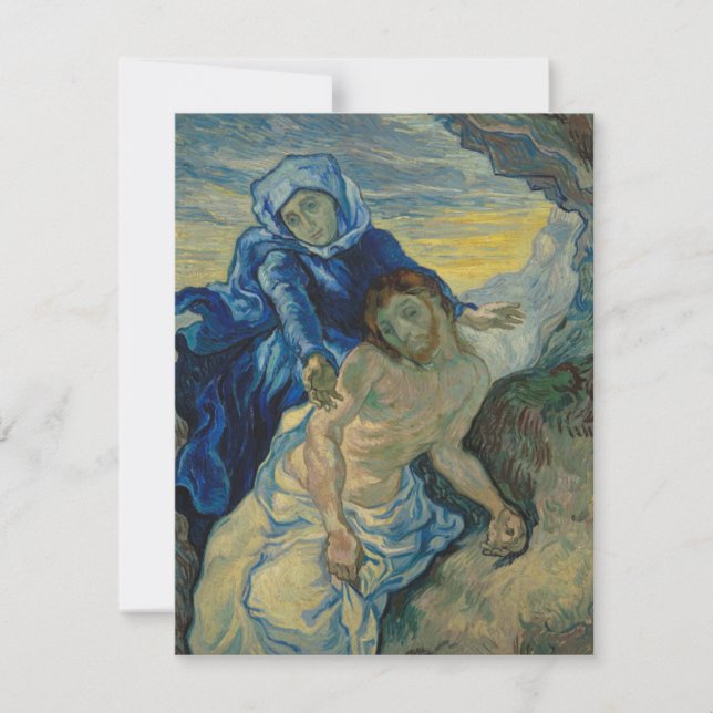 De Remerciements Pieta, Vincent Van Gogh Carte pour notes (Devant)