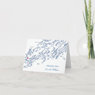 De Remerciements Portland Maine Casco Bay Carte Mariage Personnalis