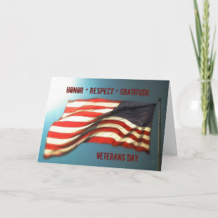 De Remerciements Respecter le respect Gratitude - Carte des anciens