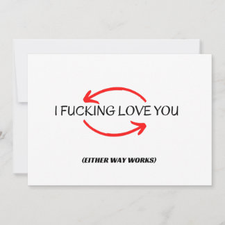 De Remerciements Salutation amusante, carte rude pour mari ou ami