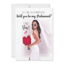 Seras-tu ma demoiselle d'honneur ? carte