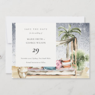 De Remerciements Starry Night Tropical Cabana Enregistrer La Carte 