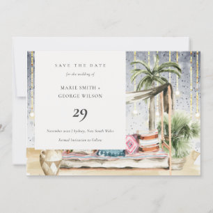 De Remerciements Starry Night Tropical Cabana Enregistrer La Carte 