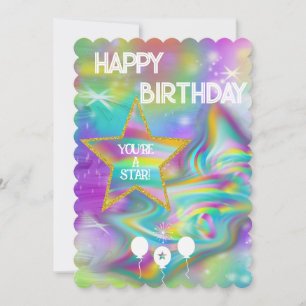 De Remerciements Swirl Galaxy Bonne carte d'appartement d'anniversa