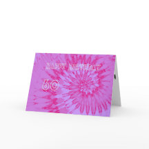 Teinture rose et magenta 60e Joyeuse carte d'anniv