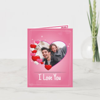 De Remerciements Texte personnalisé et photo Carte Saint Valentin.