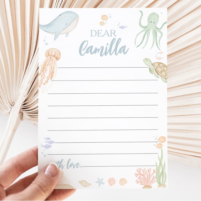 De Remerciements Une Carte Message Capsule Temps Mer Sous Mer (Créateur téléchargé)