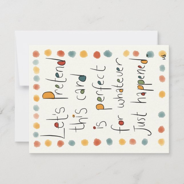 De Remerciements Une carte pour TOUTES les occasions. (Devant)