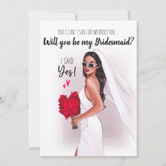 De Remerciements Veux-tu être ma demoiselle d'honneur ? carte