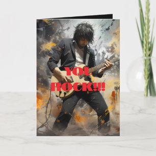 DE REMERCIEMENTS VOUS ROCK CARTE D'ANNIVERSAIRE