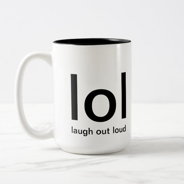 de rire tasse bruyante (Gauche)