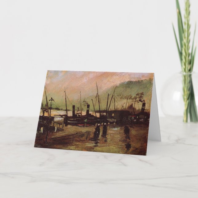 De Ruijterkade in Amsterdam von Vincent van Gogh Karte (Vorderseite)