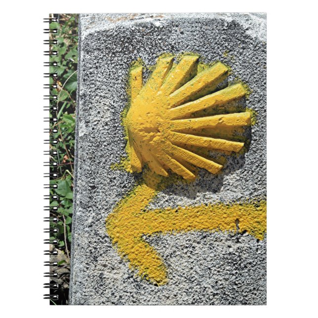 De Santiago de Compostela, Spanien, Muschel EL Notizblock (Vorderseite)