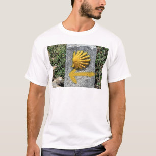 De Santiago de Compostela, Spanien, Muschel EL T-Shirt