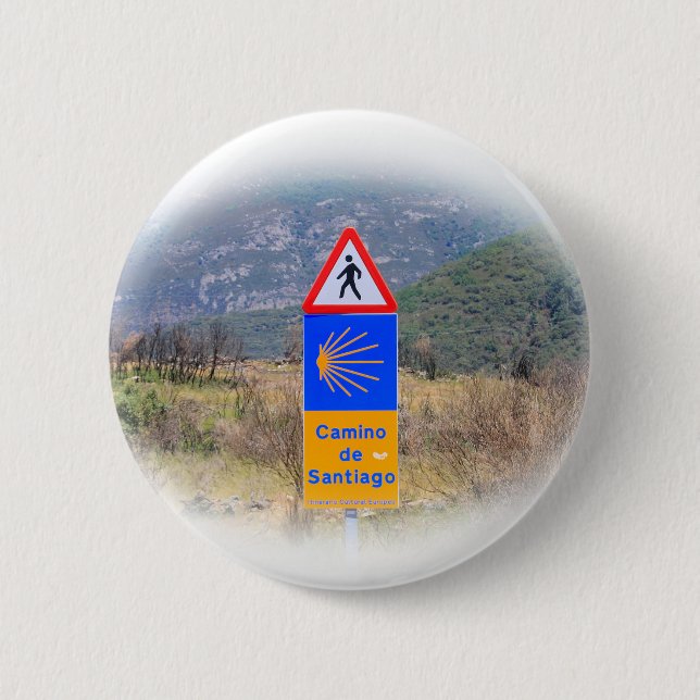 De Santiago de Compostela, Spanien, Zeichen 2 EL Button (Vorderseite)