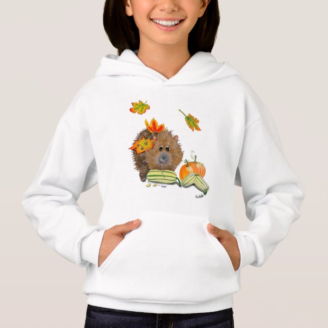 DE Shirt Hoodie Herbst Igel (Vorderseite)