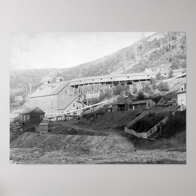 De Smet Gold Briefmarke Mill in Central City Poster (Vorne)