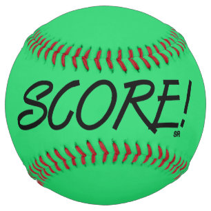 De Softball Score balle douce verte