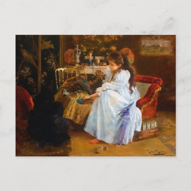 De soirée von Romà Ribera (1894) Postkarte (Vorderseite)