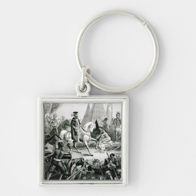 De Soto Discovering das Mississippi Schlüsselanhänger (Vorne)